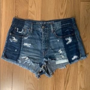 American Eagle Outfitters Shorts - AE Ripped Two-tone Jean Shorts American Eagle Outfitters Shorts - AE Ripped Two-tone Jean Shorts